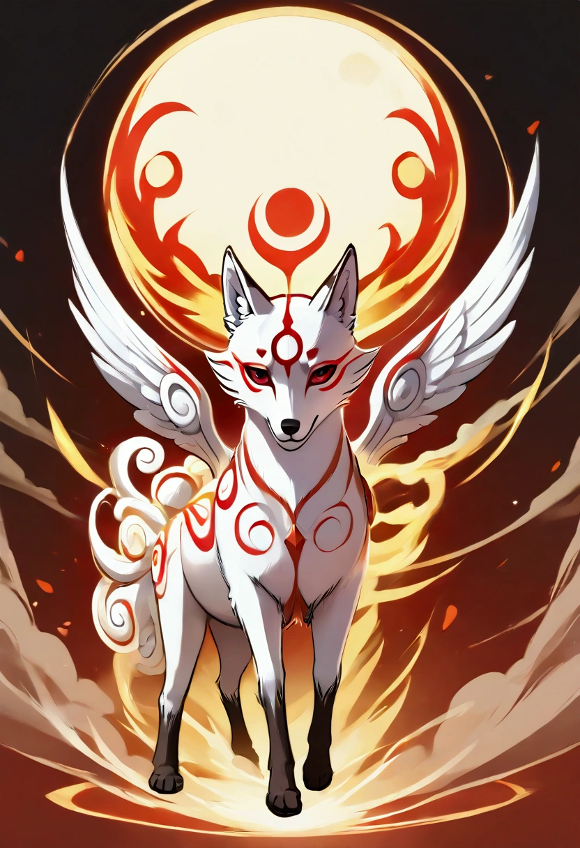 The very beautiful goddess Amaterasu, whole body