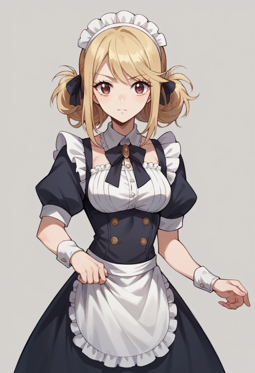 Lucy heartfillia wearing maid uniform upskirted 