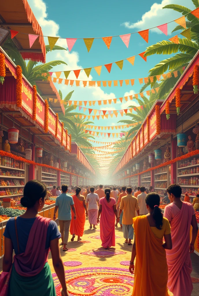 Make one shop name is Desire, In its spring people are celebrating the Indian festival Janmashtami, there are title that happy Janmashtami