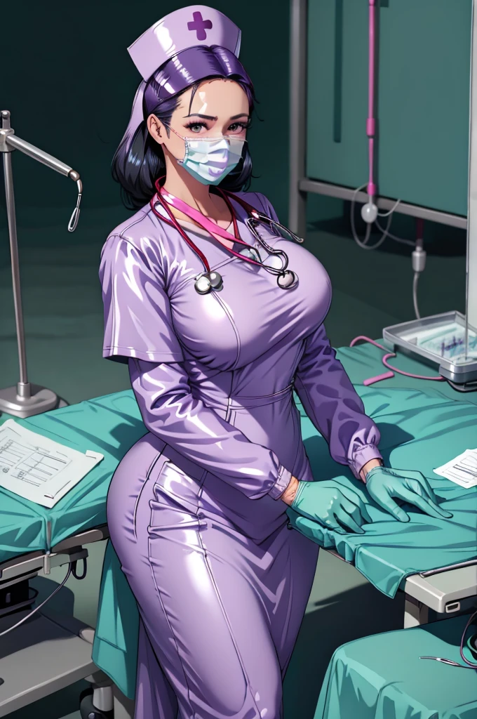 nurse uniform,hospital, latex nurse suit,nurses,busty,elbow gloves,labcoat,black hair woman,blue eyes , gigantic ,medical instruments,asian nurse,two nurses,speculum,examination room,oversize ,big ass ,strap on, lay on table ,legs spreaded,giving birth,gyno chair , dentist,Milf,latex,grey uniform,oversize breasts