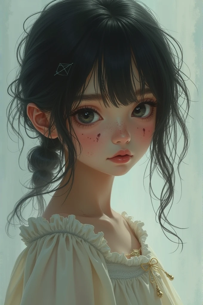 A creepy-eyed ager dressed in an outfit that looks innocent and disturbingly provocative, depicted in the signature style of Trevor Brown's hyper-realistic paintings. (NSFW) --auto --s2