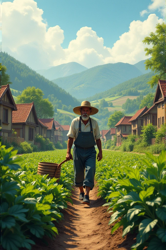 There was a farmer in the village who had a small plot of land