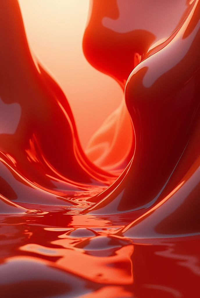 I want you to generate me a picture of red and metallic gray in which red flows horizontally, make it look elegant. Fade the image make it with more strings, make it grainy, make it futuristic. Make red throughout the image and just don't make it thick
