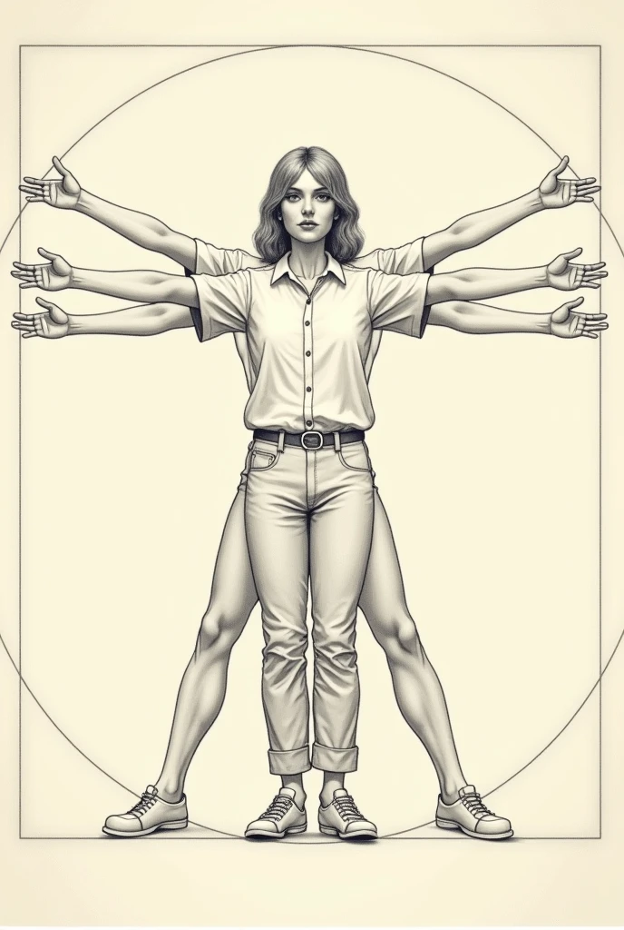 Diagram explaining the structure of the human body。naked woman。