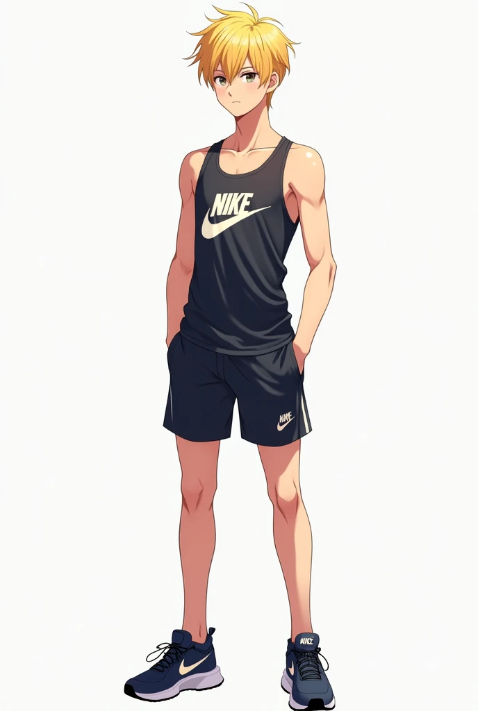 School sports boy tongue out and emailing
standing open leg
And showing armpits
Full body
