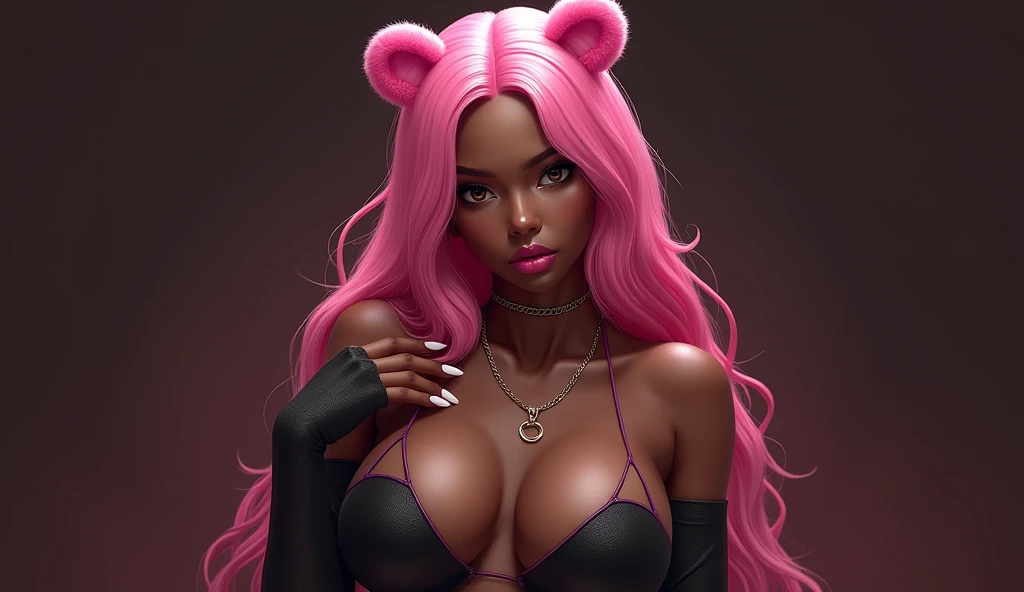A beautiful alluring candy hybrid african female, covered in whipped cream, curly afro pink cotton candy hair, dark skin, lying on a birthday cake at fantasy candy forest, fantasy Theme, candy Theme, Fiverr Dnd Character, Octane Render, Digital Art, Extreme Detail, 4k, Ultra Hd, Polished, Beautiful, Hyperdetailed, Intricate, Elaborate, Meticulous, Photorealistic, Sharp Focus, Wlop, Character Design, Unreal Engine, 3d Rendered, Volumetric Lighting, Reflections, Glossy, Digital Illustration, Sensual Pose, Suggestive Pose, Lewd, Full Body Shot, anatomically correct 💖❤💕💋❣