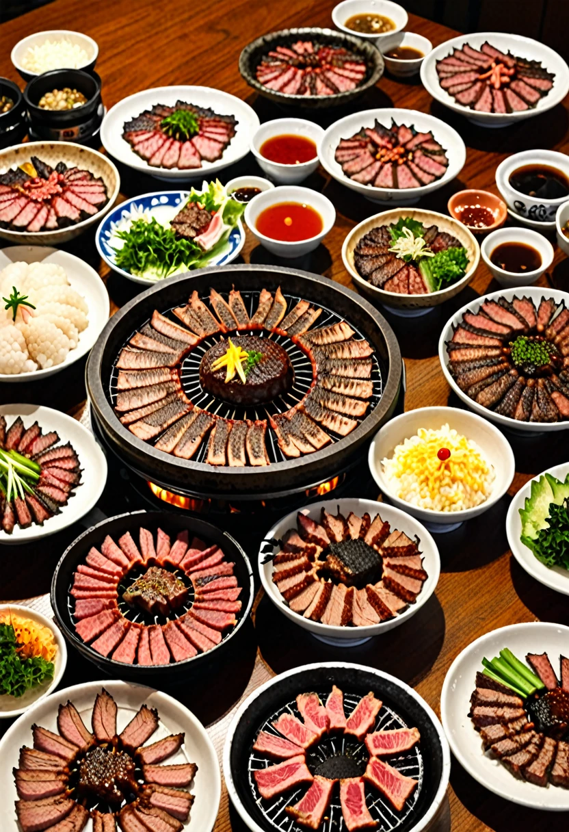 Lots of delicious looking yakiniku