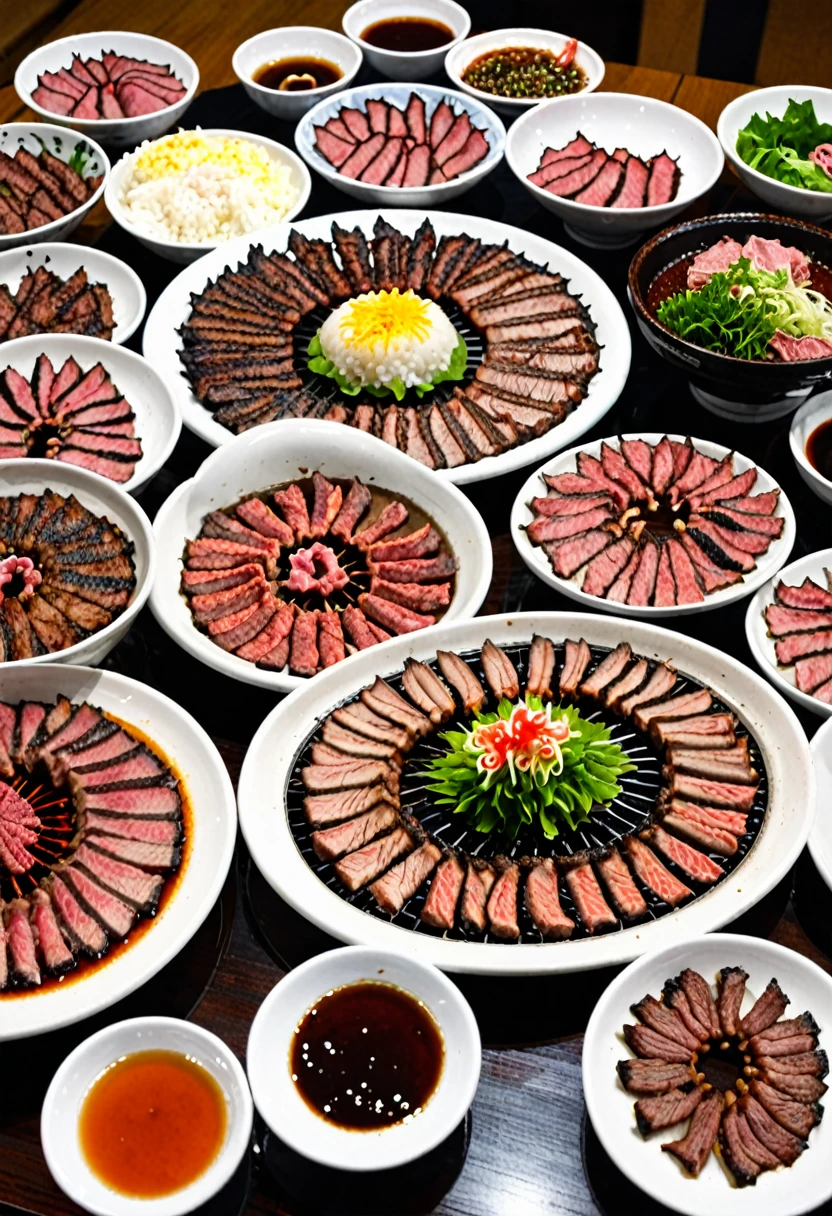 Lots of delicious looking yakiniku