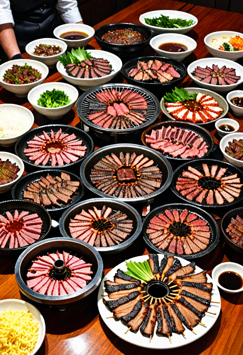 Lots of delicious looking yakiniku