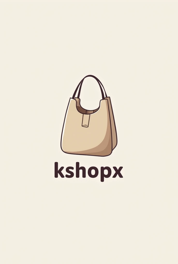 Make a logo for a cloth shop " KshopX " a bag logo mustt