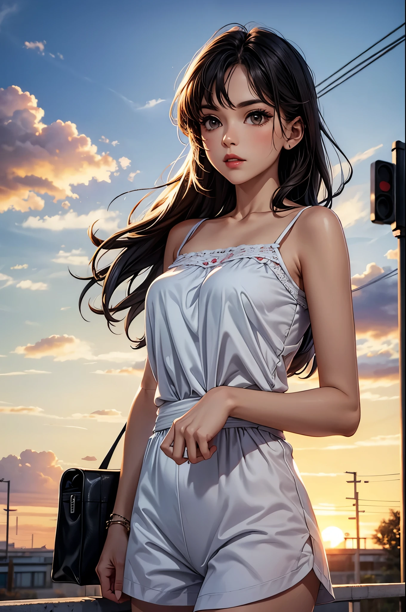 Girl in the sunset, --auto --s2