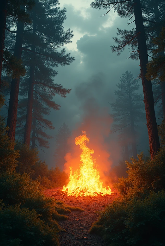 naked girls, in the woods around a bonfire, dark night, no sun, ceremony, messy hair, pale skin, various hair colors, Norse runes painted on and completely covering body, masterpiece, anatomically correct, super detail, perfect face, perfect eyes, witches