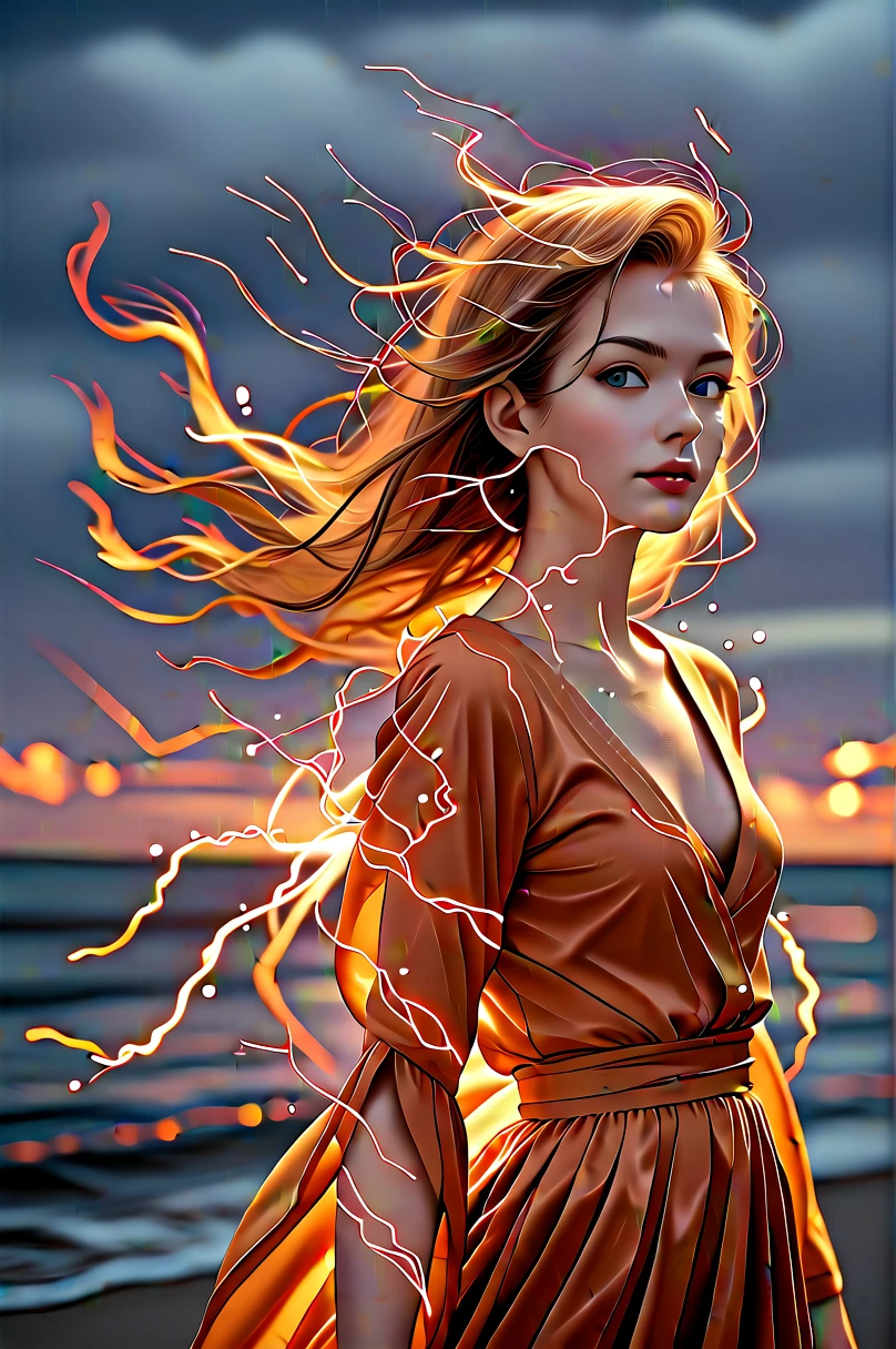 Pikachu is unhappy,
Aurora,electricity,rich and colorful,Luminescence,
Surrealism, best quality, masterpiece, Flawless, Gorgeous, Lovely, Stunning beauty, Perfect anatomical structure,
Fraction_9, Fraction_8_Direction_7_up,
on the beach, Cloud sky, 
Ghibli,