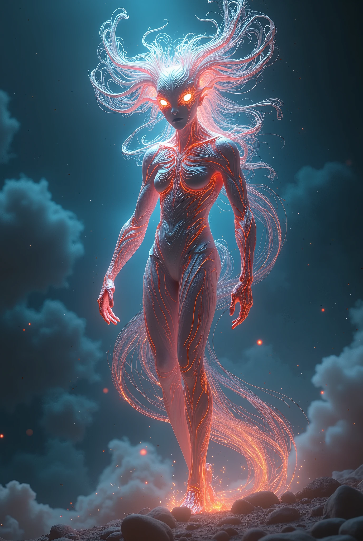 A being who's appearance is beyond human comprehension but has some type of humanoid form
