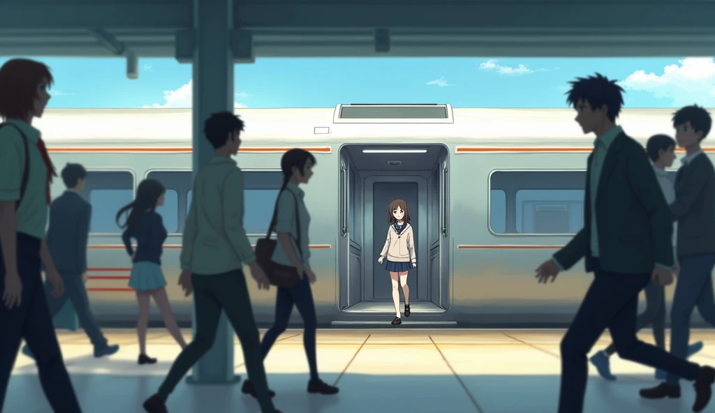 A world without clothes、Completely naked、daily、Reproduction is occurring everywhere、Morning commute to work or school