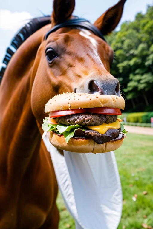 NSFW (nude) (Nami ((human)) large breasts, strip of pubic hair) penis in mouth, male furry horse with horse penis, full body, on a deserted beach