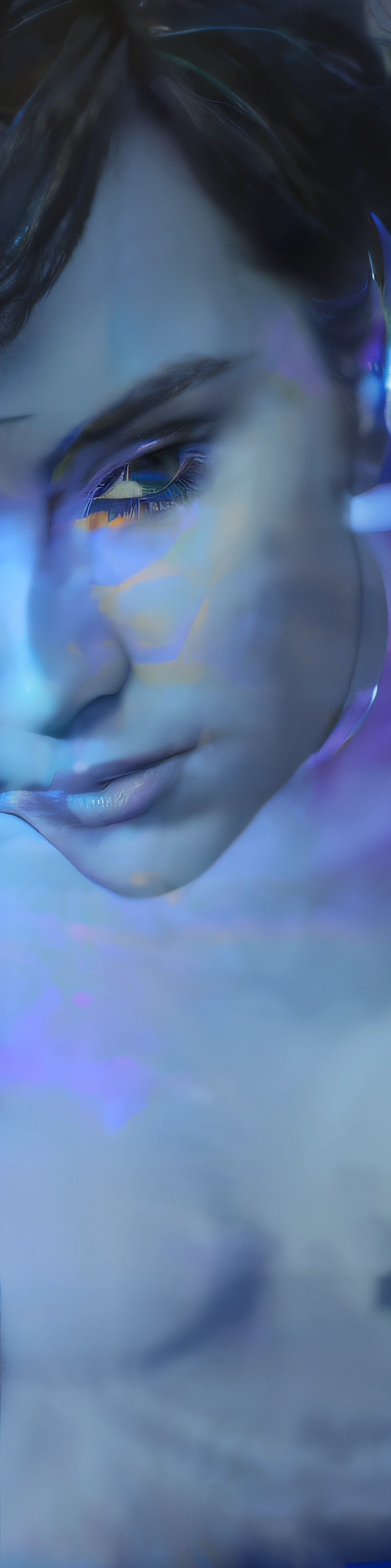 there are two people kissing in the water with their hair blowing, entwined bodies, amazing cgi, houdini algorithm generative art, human bodies intertwined, macro art, amazing detail digital art, houdini fluid simulation, kissing, by Anna Füssli, stunning art, extremely close shot, generative art, fluid simulation in houdini, beautiful art