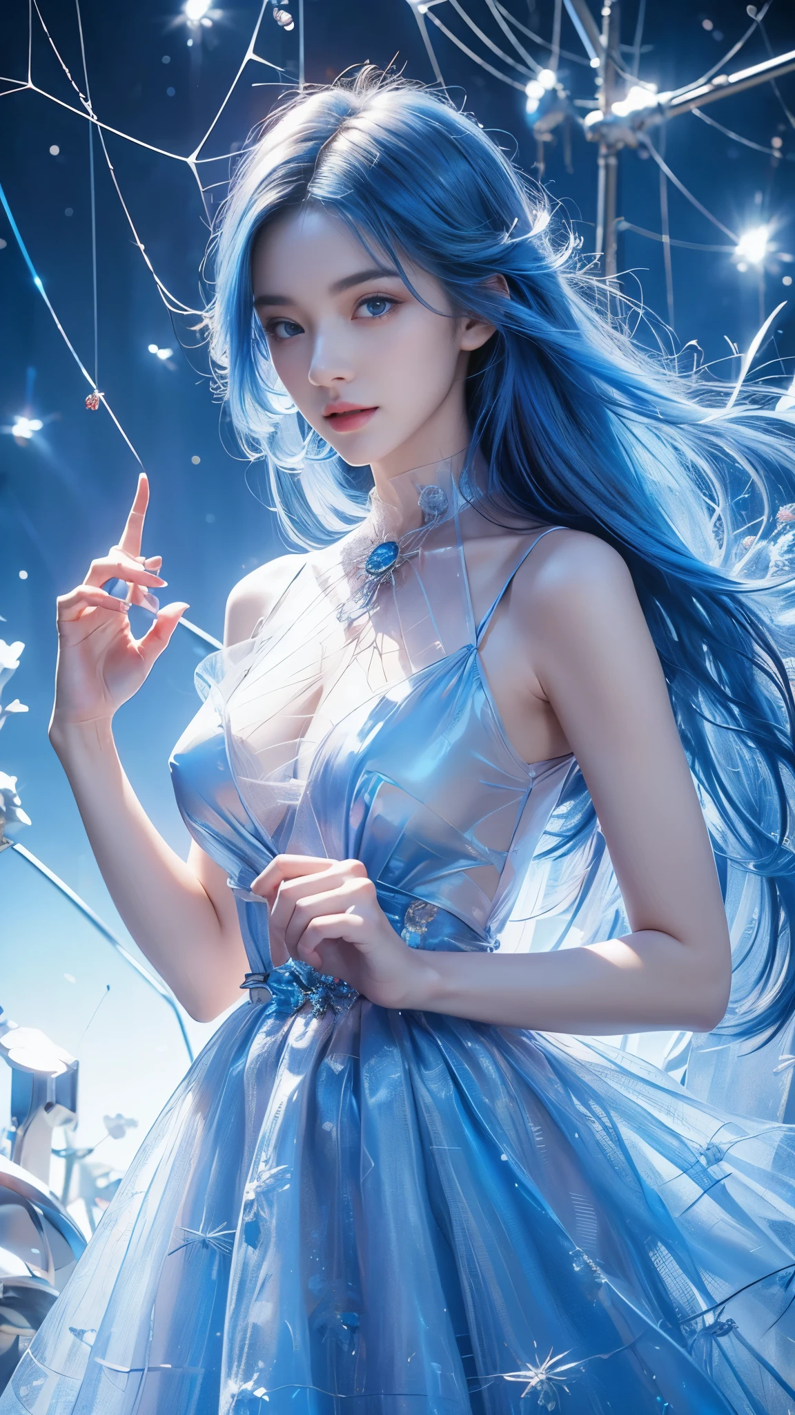 Anime girl with fire and water in her hair, closeup fantasy with water magic, Guviz-style artwork, Beautiful digital artwork, 4k highly detailed digital art, Asian Woman Water Elemental, 4K detailed digital art, Fantasy art style, Guviz, beautiful gorgeous digital art, 8K high quality detailed art, Beautiful art UHD 4 K real skin delicate