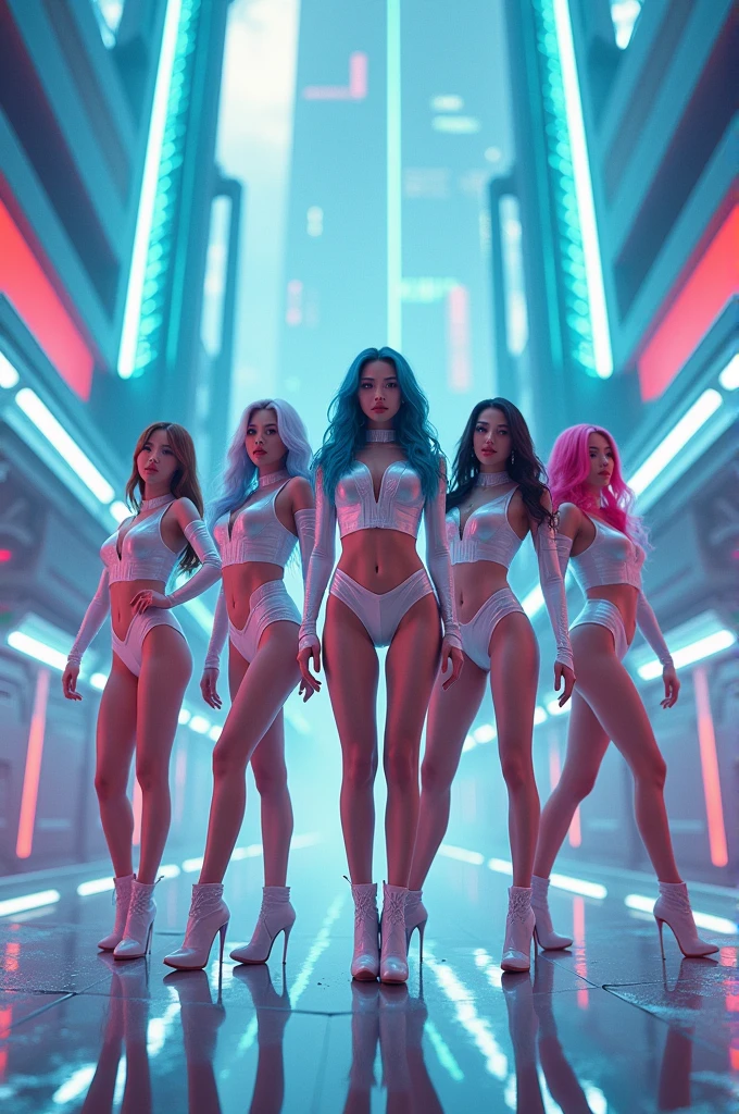 (White and vivid colors, Exposed:1.2, nipple:-0.9), (9 sexy junior idols in row), ((face variations, Hair variations)), { Navel | Ass }, portrayed in the best quality and high resolution. The image should be ultra-detailed, realistic, and photorealistic with a touch of rawness. concept art. The color tone should be vibrant and vivid, enhancing the overall visual impact. (Whole Body proportions and all limbs are anatomically accurate) .