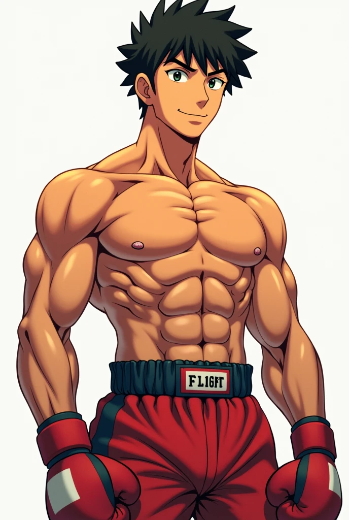 Roy Mustang from Full Metal Alchemist, bodybuilder, shirtless, sexy, abs, big legs, large chest