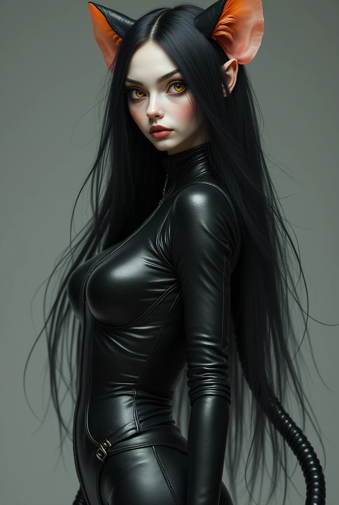 skinny slim rogue alone (((Wednesday Adams))), ((She's in a castle)), Highly Detailed Face and Skin Texture, (((pale skin))), ((flatchest)), no breasts, pale complexion, ((("very black hair"))), cyberpunk ribbons, metal necklace, full body, piercing in the nose, naked and aroused, ((touching her nipples)), standing and spreading legs, wet cum pussy, hairy pussy. playing with chemistry kit