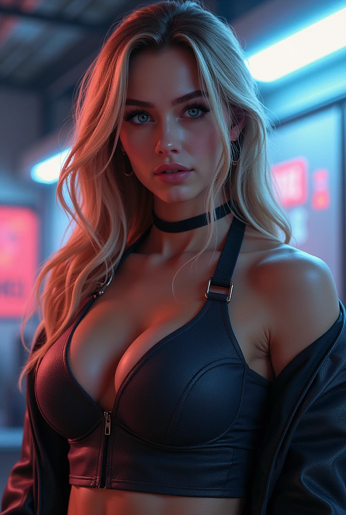 Huge boobs, full cleavage, boobs stretching top to the limit, boobs to big for cloths, skindentation highly detailed, excellent composition, cinematic concept art, dramatic lighting, trending on artstation