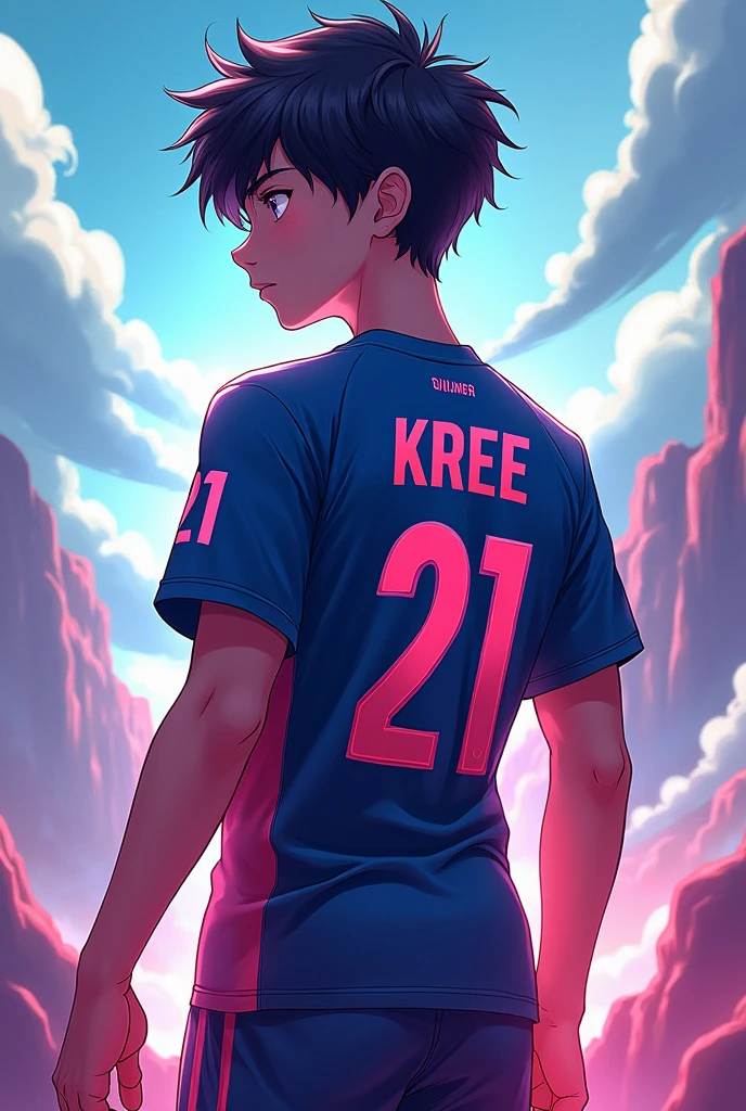 Make two volleyball pattern blouses, one being the front and the other the back, the name "Addicts volley club" and beautiful details that have reference to volleyball, in black and pink (predominantly black) as costas com the name "Joy" and number "7", if it&#39;s a pretty blouse