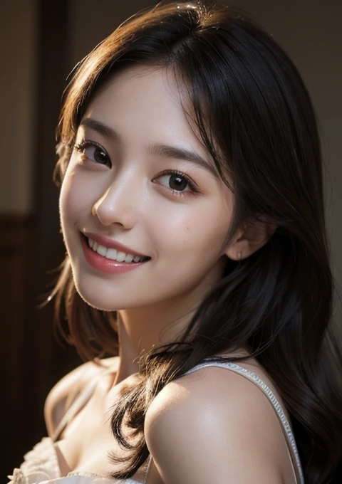 Full body image of a girl, NSFW, Super high quality:1.8,((8K, born, masterpiece: 1.4)), (professional photography, sharp:1.2), (perfect body:1.4, slim abs:1.2), ((huge breast:1.7)), medium hair:1.3,Mini Bottom Hair, Put your bangs down,highly detailed face and skin, beautiful blonde,perfect asian, white skin, (Latex Skin:1.0), (perfect shiny skin:1.0), beautiful eyes, Equal eyes on both sides, double eyelid, face turns red, high nose bridge, glossy eyes, perfectly proportioned face, Realistic moist skin, elegance necklace, elegance earrings, Narrow waist:1.2,beautiful detailed long hair、smile、small beautiful pink nipples, ((No bra))、(((No panties)))、(((naked)))、(((full nude)))、(((luxury hotel)))、((((during sex))))、Squatting with legs open on the bed,Raise your hands and place them behind your head,Elbows bent,She seems embarrassed after being caught masturbating,Put the vibrator on your crotch