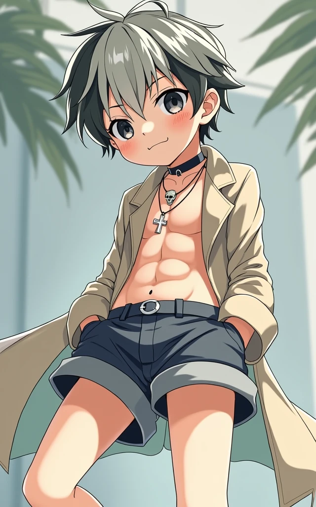 Cute barefoot Shota,wearing underpants,Shirtless,The expression is shy,sat on the ground,With a wooden stick in his mouth,spread their legs,Expose the soles of your feet,Close-up of the foot,4K