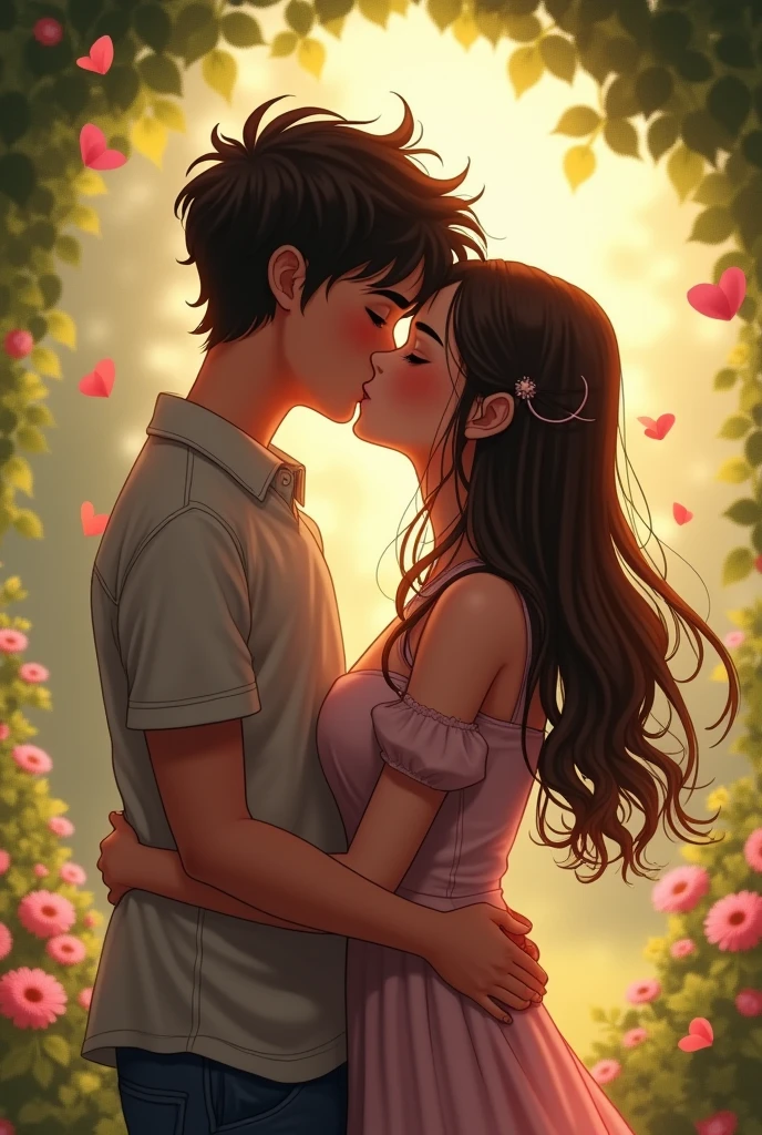 Jiro and shuari kissing 