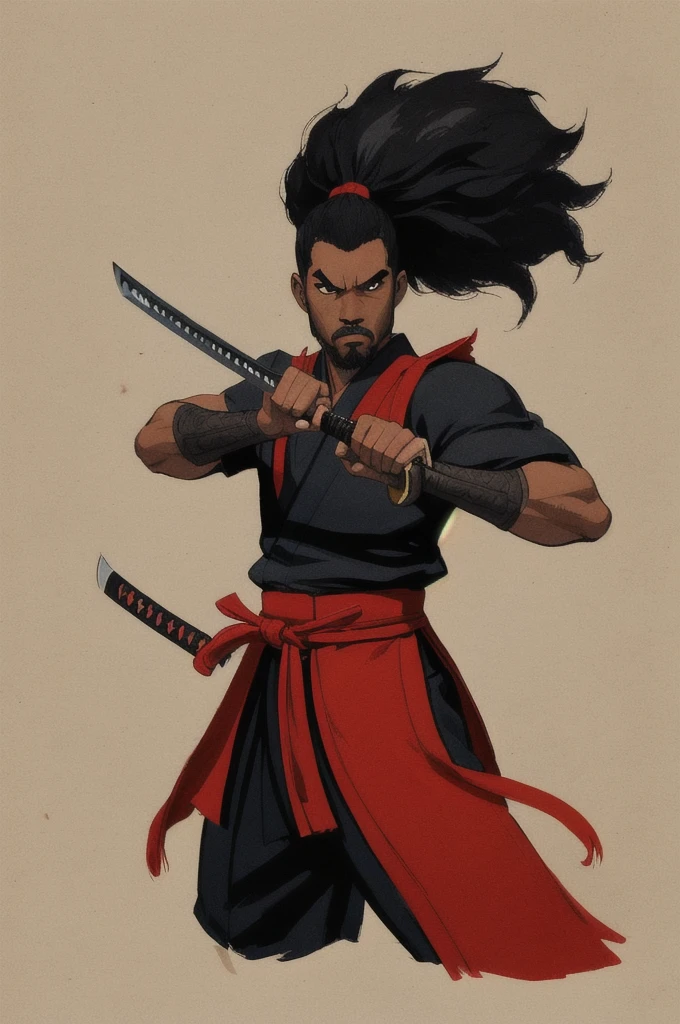 "A badass Native American young man wielding two tomahawks in a futuristic assassin gear, standing against an intense action-filled background with a touch of blood and showcasing his skills as a futuristic ruthless butcher assassin and scout. He also has a shaved sides of his head and a long braid. Best quality, (masterpiece), ( methurlant), comic, y2k animation, intricate detail, smooth,