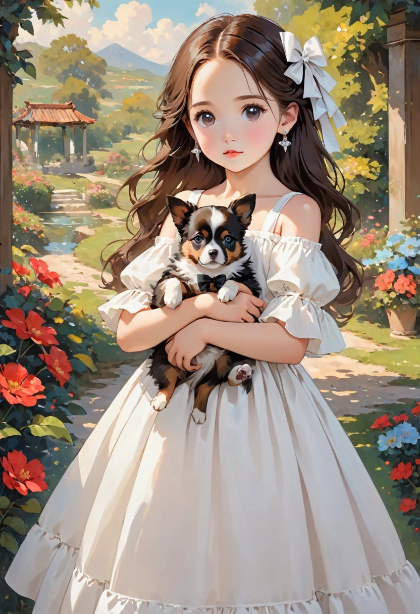 Lostgirls, An 11-year-old girl holds a dog that fits its head in the middle of its open legs and licks the little girl's organ, vilva rosa e melada, The little girl sucks the genitals of another puppy, a puppy licking her private parts, Dorothy Gale, Wholesome, Assistente de OZ, flor