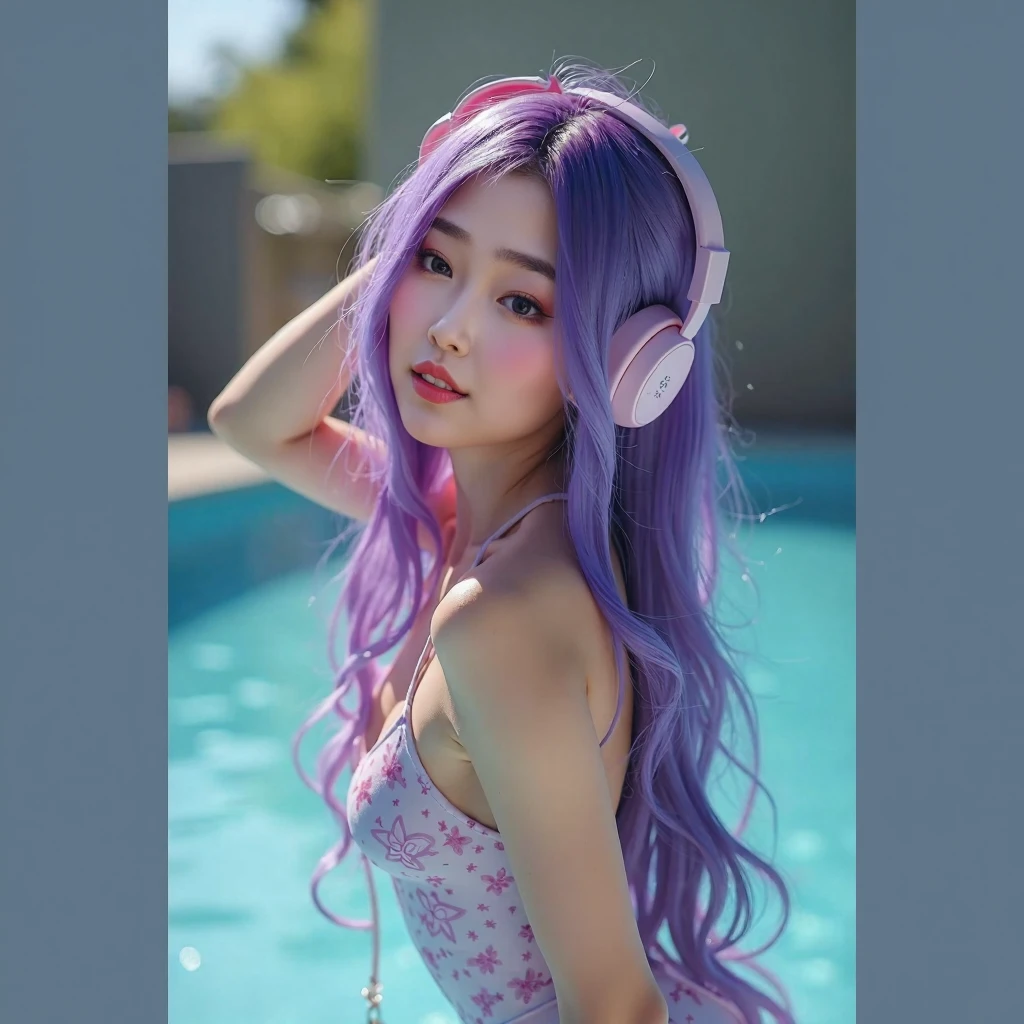 1womanl、Early 20s、(Strong-willed super beautiful woman)、(ultra beautiful faces)、is standing、Wearing makeup、Wavy brown hair、(Airport at night:1.1)、Large windows at the departure gate、(Night view from the background window)、Shallow depth of field