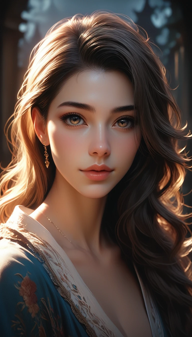 ultra high quality model, photorealistic, perfectly centered, perfect composition, stunningly beautiful girl, beautiful face, beautiful body, looking at the camera, off shoulder dress, long wavy hair, scifi, futuristic, utopian, highly detailed, hauntingly surreal, gothic, intricate artwork masterpiece, ominous, vibrant, octane render, golden ratio, perfect composition, cinematic, soft natural lighting, volumetric lighting, chiaroscuro, 16k, HDR, high definition, high contrast, absurdres,