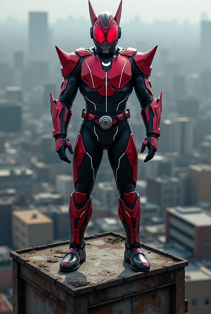 kamen rider stronger ,(((motorcycle:1.4))), <lora:kamen rider stronger_V1:0.65 >,(in new york city:1.4),(RAW photo, best quality),
red and white boots, gloves,realistic, red and black suit ,Black pants with red stripes,white scarf,glowing eyes,fighting stance,take on helmet with red horns,
ultra detailed, highres, soft light,cinematic lighting,city lights at night,perfect anatomy,slender body,<lora:more_details:1.0>,
(MASTERPIECE:1.2),(REALISTIC:1.2), (ILLUSTRATION:1.2) , (POST PROCESSING:1.3),(SHARP FOCUS:1.3),
HDR, photography, Kodak Portra 400, film grain, vibrant color, perfect hands, perfect arms,
super extremely ultra detailed (hair,eyes,iris,skin,cloth texture),
(sharp focus),(denoise),(raw photo,8k uhd),(extremely fine,best quality),illustration,intricate,