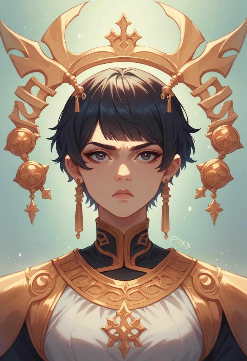 desert soldier, smooth face, centered, solid bacgkround, median photoshop filter cutout vector behance, hd by artgerm, jesper ejsing, by rhads, makoto shinkai and lois van baarle, ilya kuvshinov, rossdraws, illustration, art by ilya kuvshinov and gustav klimt