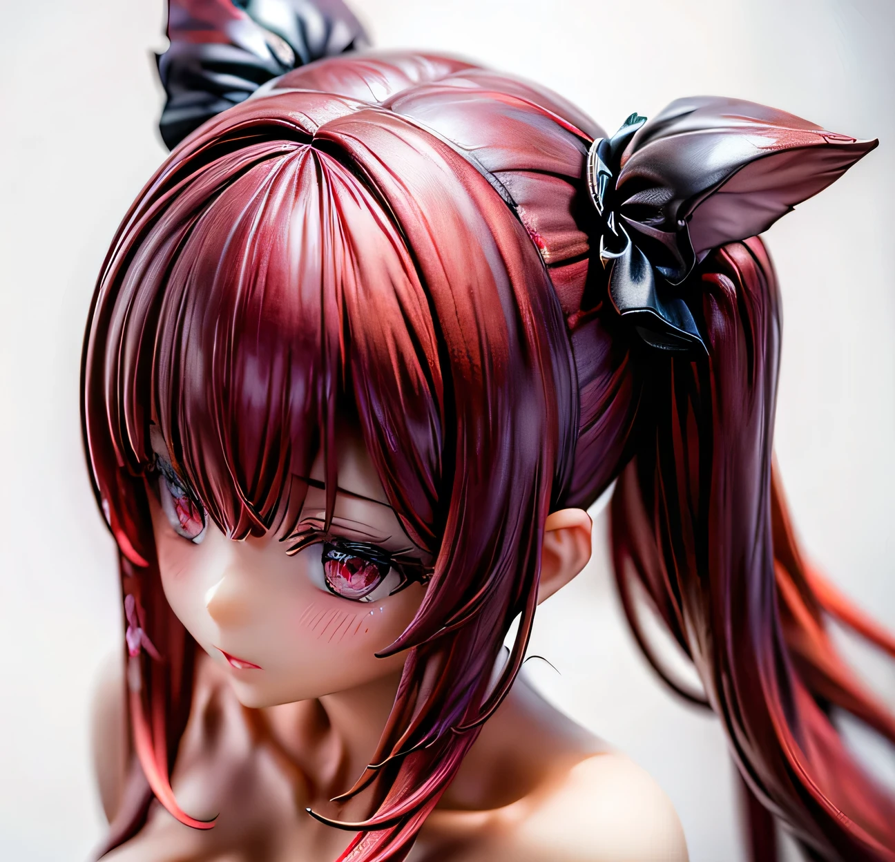 highres, ultra detailed, (1 young beautiful girl, solo:1.1),gothic style, dark clothing, black lace, corsets, velvet, chokers, dramatic makeup, brooding accessories, mysterious aura