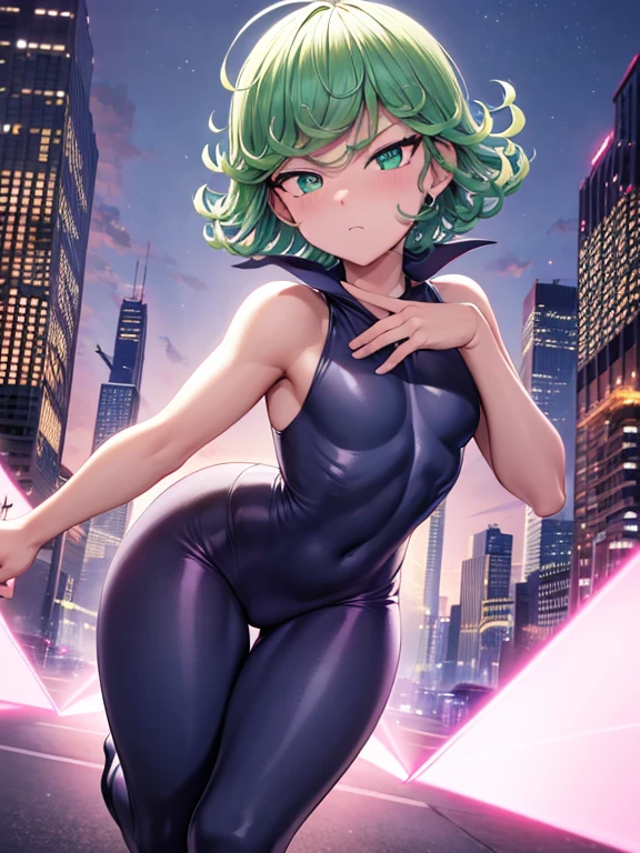 (masterpiece, best quality, detailed), 1girl, solo, cowboy shot, tatsumaki, outdoors, rooftop, night, cityscape, night sky, cloud, scenery, railing, closed mouth,
Just panties no bra, sleepy, nightcap