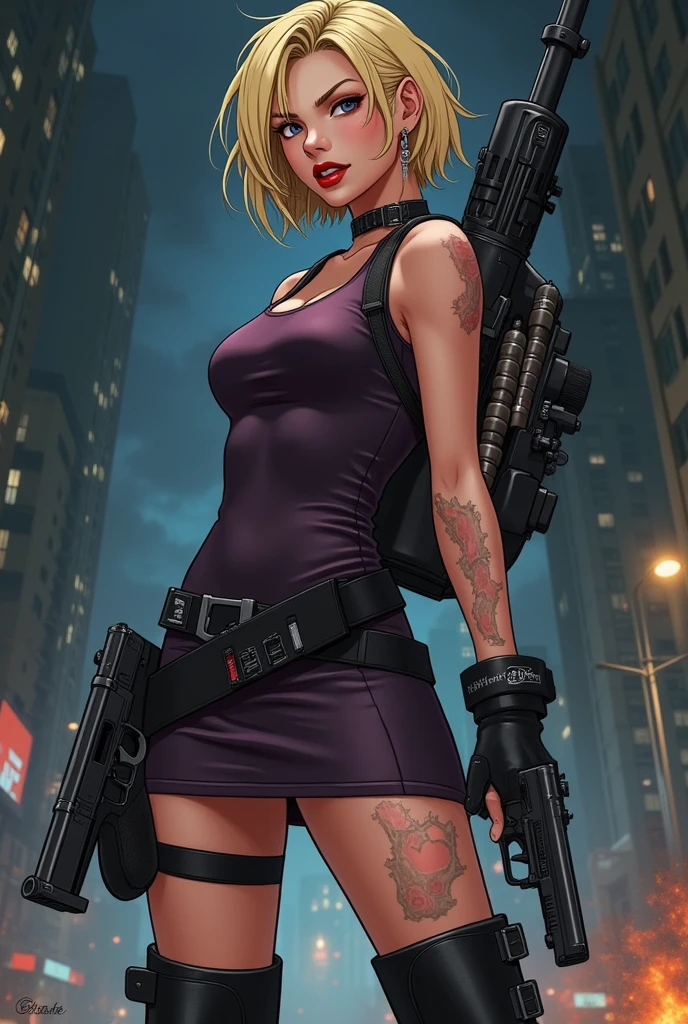 highly insanely detailed, masterpiece, top quality, best quality, highres, 4k, 8k, RAW photo, (1girl),solo,Lorna,blond hair,big hair, long hair,pink leotard, strapless, loose belt,
large breasts, wide hips,
watercolor,line art,
blurry background,
outdoors, spacecraft, rubble, debris,
( nsfw),
floating hair, wind,
dynamic pose, fighting stance, holding gun, rifle, aiming at viewer,
(dynamic colors), (random colors),
magic particles, dust particles,
looking at viewer,
<lora:Lorna_V02-000002:0.80>