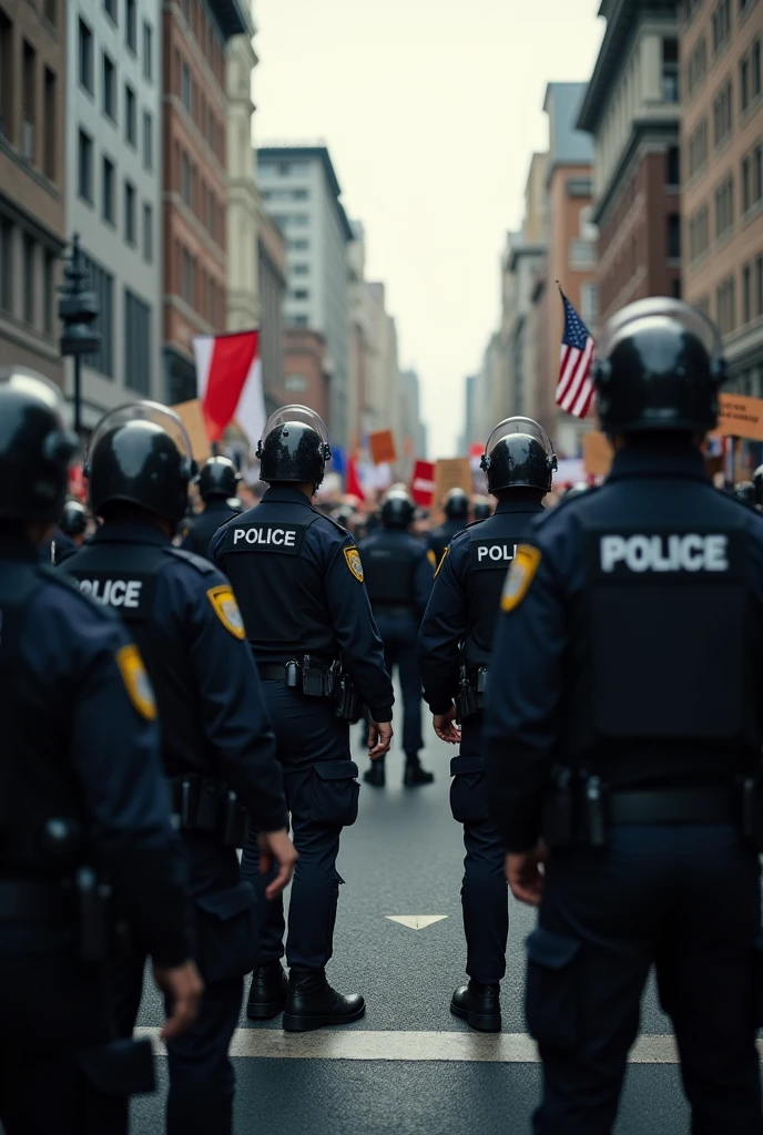 a military police officer, two lawyers, a firefighter and two operational prison police officers back to back