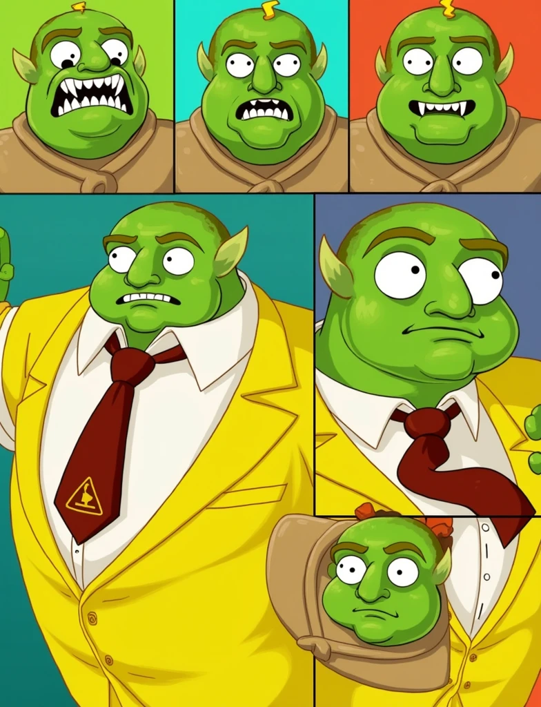 <lora:beth_smithv8:1> beth smith, 1girl, cartoon, (the hulk), green skin orc ogre standing naked, from below, looking up, ground shot, low angle, 1boy <lora:orczor_v4.0:0.5> orczor, scared, :o, size difference, sex, vaginal, arm grab, <lora:Large insertion:0.5>