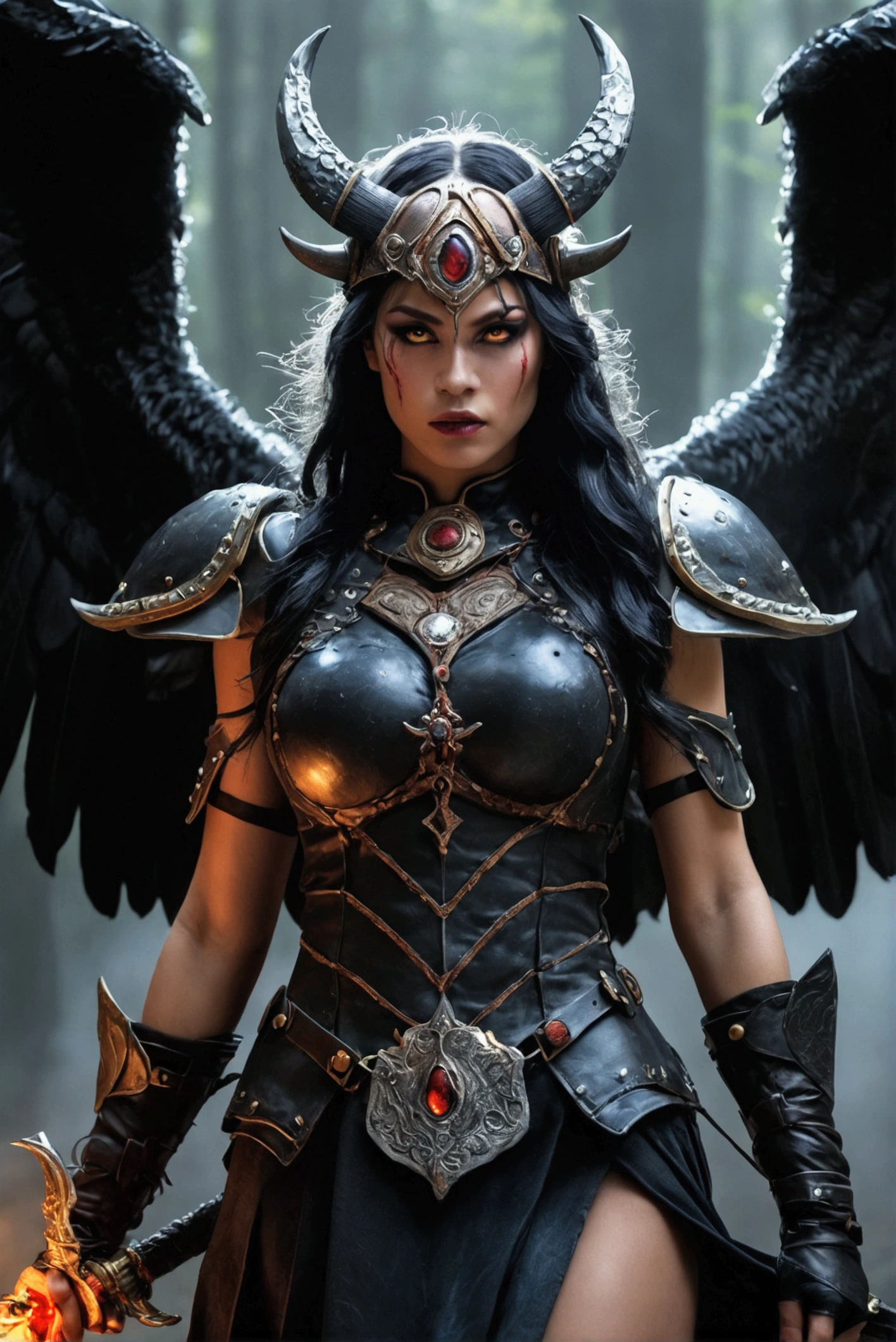 ultra detailed Rihana as Satan sur le Trone de l'enfer, diablesse, Robe sexy noire et rouge, big demon wings, Demon horn, Realistic detailed eyes, Context of the chaos of hell and destruction, Evil queen, looking straight at camera, souriant avec satisfaction, longs ongles noirs, Shaded illustration of a high-quality cell in hell, corps entier, pose dynamique, sitting above the rock inside the cave, lava surface, open legs, anatomie parfaite, centered, diablo as background , soul, Approche de la perfection, Ombrage de cellule, 8k , Cinematic dramatic atmosphere, realistic, Illumination globale, detailed and intricate environment, ArtStation, Art conceptuel, mise au point fluide et nette, volumeric lighting, lighting cinematic