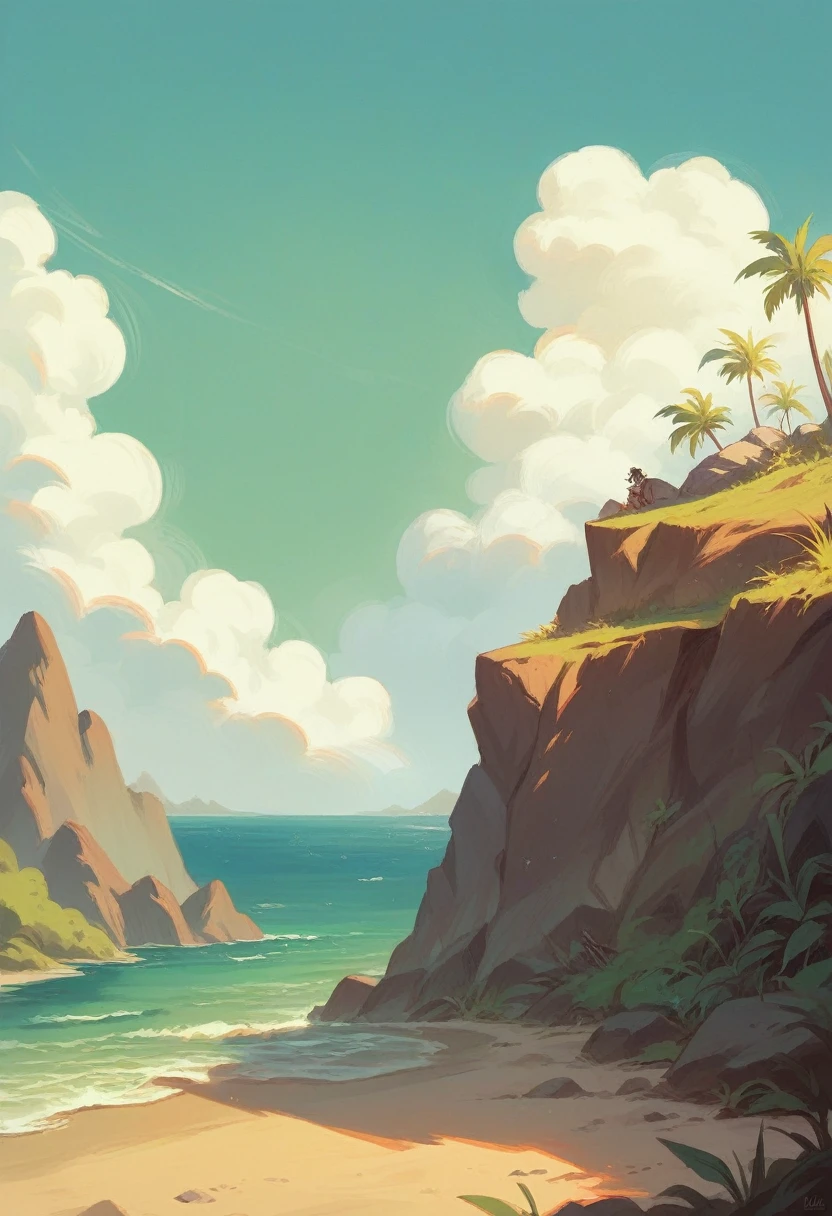 (best quality,4k,8k,highres,masterpiece:1.2),ultra-detailed,(realistic,photorealistic,photo-realistic:1.37),portraits,painting:1.1,horror,scenery,colorful,hdr,pristine beach, crystal clear water, secluded beach, desert, rock formations, mysterious atmosphere, dry land, broken boat, treasure chest, sandy shore, setting sun, golden light, dramatic shadows, captivating reflections, vast ocean, colossal waves, peaceful solitude, stillness, surreal, mysterious smoke, forbidden, secret rendezvous, whispering winds, dramatic sky, contrast, remote island, status:art