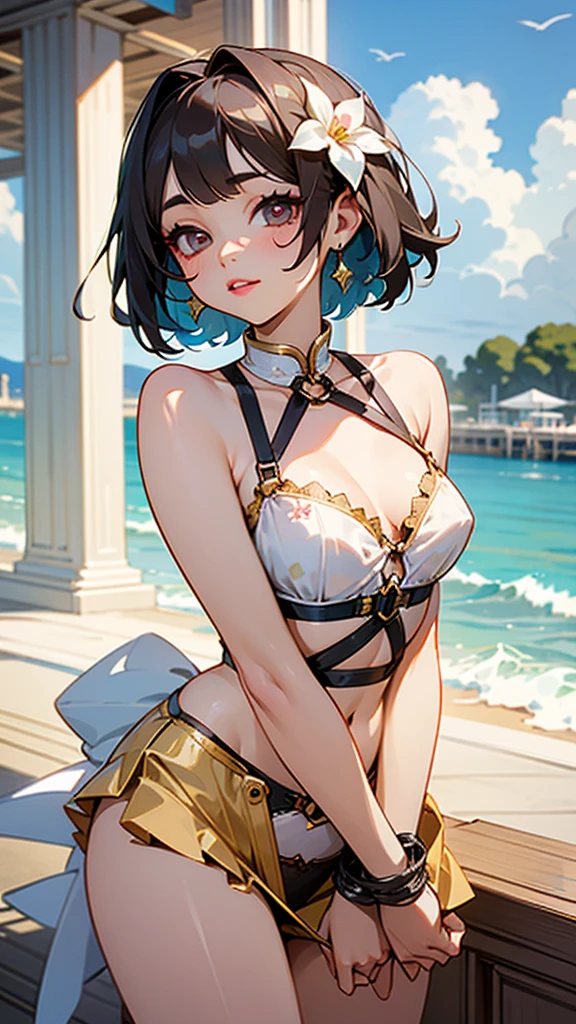 top-quality、Top image quality、air groove \(umamusume\)、masterpiece、girl with((20yr old、Best Bust、big bast、Bust 85、Breasts wide open、A slender、Large valleys、Gold Bikini、Gold Dress,Leaning forward、Reflecting the whole body))hiquality、Beautiful Art、Background with((Luxury Hotels、Golden Chain、Window with night view)))masutepiece、visualart、depth of fields、