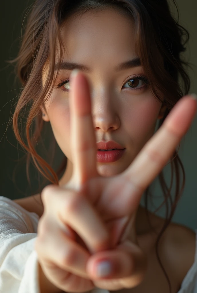 (Best quality, 8k, Masterpiece :1.3)), dramatic lighting, beautiful 17-year-old looking woman, sexual, half-naked striking a sexy pose, finger in mouth --auto