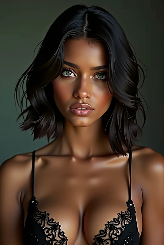 Naked black woman