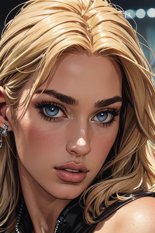 Urban Background, amazing, Dynamic Shadows, Cinema Lighting, Dawn, , 2D, sharp, detailed, High resolution, High resolutionR, high quality, High resolution, masterpiece　Beauty (Medium Close-up):1.6), 最high quality, masterpiece, 超High resolution, (Realistic:1.4), RAW Photos, One person, blonde, Grey Eyes, Beautiful eyes and a well-balanced face,(masterpiece, 最high quality:1.2), Elegant feel, 最high quality、Katy Perry Style、
