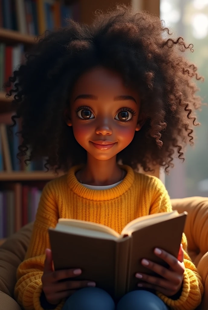  black teenager with book in hand facing front