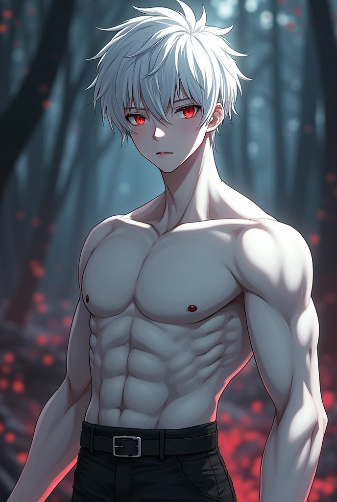 (score_9, score_8_up, score_7_up, score_6_up) BREAK human, humanoid, anime, anime style, line art, thick line, thick line art, outline, thick outline, robot, android, android skin, barcode tattoos on the body, (broken neck:1.4, damaged belly:1.2, damaged arms:1.2), damaged chest, solo, male, young, boy, shota, shotacon, nude, athletic, thin waist, short messy white hair, animal ear, white fox ear, white fox tail, cute young face, talking, black mouth, glowing blue robot eyes, hard nipples, massive erect black penis, erection, foreskin, dripping precum, component, chip, circuit board, red glowing mechanical parts, red glowing mechanical component, holster, gun, handgun, holding handgun, hand holding handgun, exploring, exploring the forest, in forest, forest background, angry expression, looking away, BREAK good quality, best quality, high quality, high definition, hd, 4k, 8k, masterpiece, good proportion, perfect proportion, good anatomy, perfect anatomy