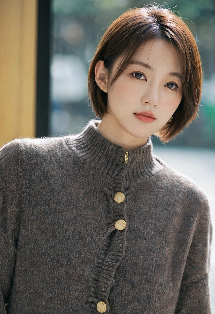 hightquality:1.3、​masterpiece、hight resolution、［1 girl in］、｛独奏｝、fully body photo、((Photorealsitic):1.1)、Real person、mascara, ,(Textured skin, Skin pores:1.1), (Imperfect skin:1.1) intricate detailes, (Unripe, 8K:1.2), Detailed skin、japanes、catchlight、piercings、a necklace、white walls